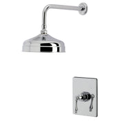 Pressure Balanced Shower Faucet, Restoration, Single Handle in Polished Chrome