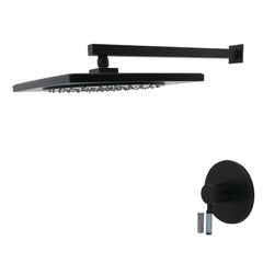 Pressure Balanced Shower Faucet, Verona, Single Handle in Matte Black