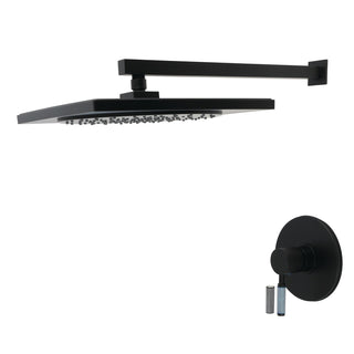 Pressure Balanced Shower Faucet, Verona, Single Handle in Matte Black