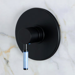 Pressure Balanced Shower Faucet, Verona, Single Handle in Matte Black