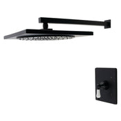 Pressure Balanced Shower Faucet, Victorian, Single Handle in Matte Black