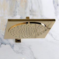 Pressure Balanced Shower Faucet, Victorian, Single Handle in Polished Brass