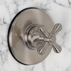 Pressure Balanced Shower System with Slide Bar and Hand Shower in Brushed Nickel