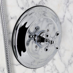Pressure Balanced Shower System with Slide Bar and Hand Shower in Polished Chrome