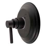 Pressure Balanced Shower Valve and Trim Set, Concord, Single Handle in Matte Black