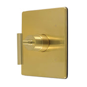 Pressure Balanced Shower Valve and Trim Set, Manhattan, Single Handle in Brushed Brass