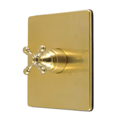 Pressure Balanced Shower Valve and Trim Set, Metropolitan, Single Handle in Brushed Brass