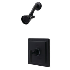Pressure Balanced Tub and Shower Faucet, Manhattan, Single Handle in Matte Black