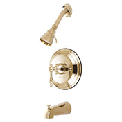 Pressure Balanced Tub and Shower Faucet, Tulare, Single Handle in Polished Brass