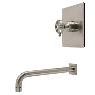Pressure Balanced Tub Faucet, Belknap, Single Handle in Brushed Nickel