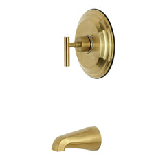 Pressure Balanced Tub Faucet, Manhattan, Single Handle in Brushed Brass