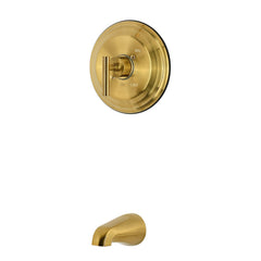 Pressure Balanced Tub Faucet, Manhattan, Single Handle in Brushed Brass