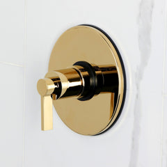 Pressure Balanced Tub Faucet, NuvoFusion, Single Lever in Polished Brass
