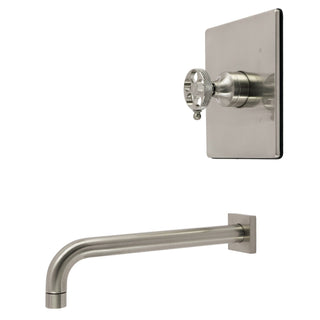 Pressure Balanced Tub Faucet, Webb, Single Handle in Brushed Nickel