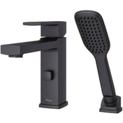 Roman Tub Faucet, Deckard, Single Handle, Stainless Steel, Matte Black