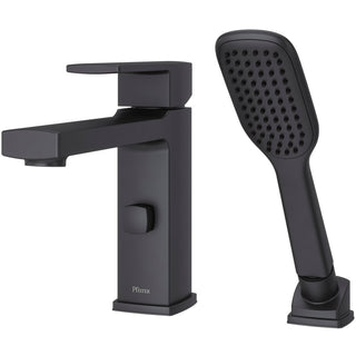 Roman Tub Faucet, Deckard, Single Handle, Stainless Steel, Matte Black