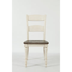 Side Chairs, Set of 2, Solid Pine Wood, Vintage White