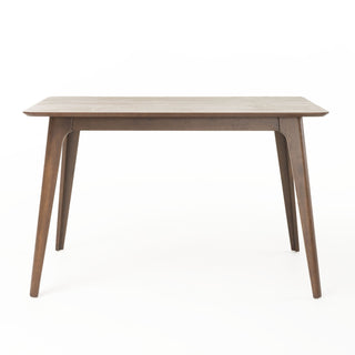 Dining Table, 59 Inch Rectangular, Rubberwood Legs, Natural Walnut