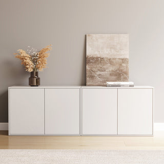 Sideboard, Manufactured Wood, 62.98 In. Wide, Beige
