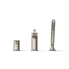 Bath Faucet, Hint, Deck Mount, Single Handle, Handshower, Vibrant Brushed Nickel