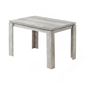 Rectangular Dining Table, Manufactured Wood, 47.25 Inch, Gray