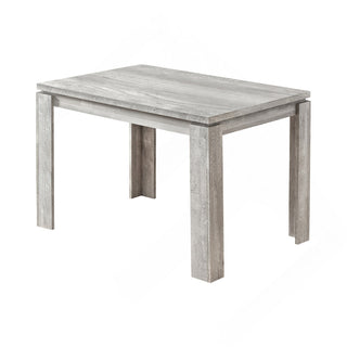 Rectangular Dining Table, Manufactured Wood, 47.25 Inch, Gray