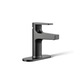 Bathroom Sink Faucet, Taut, Single-Handle, Brass, Matte Black