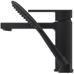 Roman Tub Faucet, Deckard, Single Handle, Stainless Steel, Matte Black