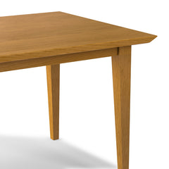 Dining Table, Solid and Manufactured Wood, Four Legs, Oak Base