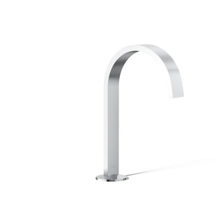 Bathroom Sink Spout, Components, Ribbon, Brass, Polished Chrome