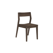 Side Chair, Solid Rubberwood, Walnut, Low Back, Solid Wood Legs