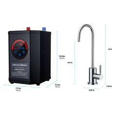 Instant Hot Water Dispenser, Single-Handle Faucet, 2/3 Gallon Tank, Polished Chrome