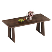 Dining Table, Rectangular, Seats 8, Manufactured Wood, Walnut