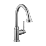 Kitchen Faucet, Talis C, Single Handle, High Arc, Pull Out Spray, Steel Optic