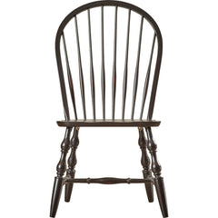 Side Chairs, Set of 2, Rubberwood, Distressed Antique Black