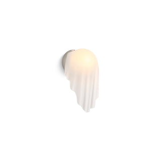LED Wall Sconce, Landshapes, One-Light, Glass Shade, Brushed Nickel