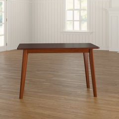 Dining Table, Solid Wood, Seats 4, Rectangular, Brown