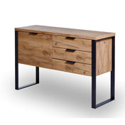 Sideboard, 3 Drawers and 1 Door, Manufactured Wood, Core Oak