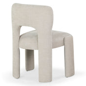 Upholstered Side Chair, Linen Fabric, Manufactured Wood Frame