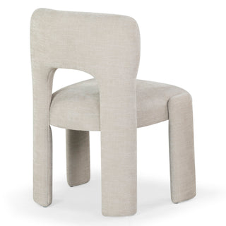 Upholstered Side Chair, Linen Fabric, Manufactured Wood Frame