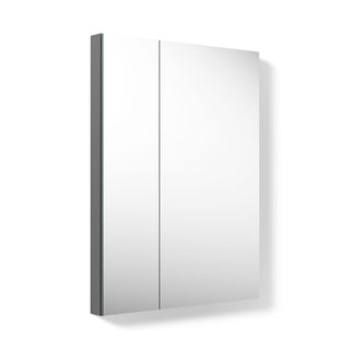 Medicine Cabinet, Maxstow, Surface Mount, Frameless, Dark Anodized Aluminum
