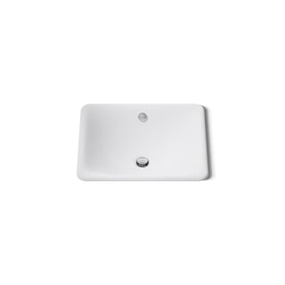 Bathroom Sink, Iron Plains, Rectangular, Enameled Cast Iron, White