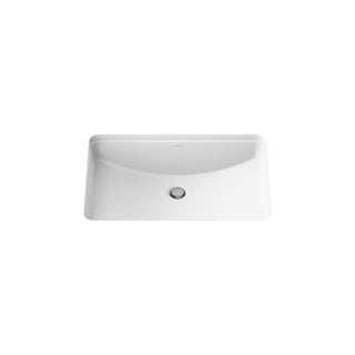 Undermount Bathroom Sink, Ladena, 23.25 x 16.25 In, Overflow, Vitreous China, White