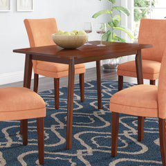 Dining Table, Solid Wood, Seats 4, Rectangular, Brown