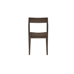 Side Chair, Solid Rubberwood, Walnut, Low Back, Solid Wood Legs