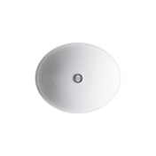 Undermount Bathroom Sink, Caxton, Oval, Vitreous China, White