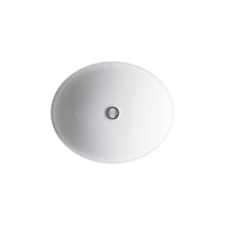 Undermount Bathroom Sink, Caxton, Oval, Vitreous China, White