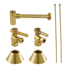 Sink Trim Kit, Trimscape, Contemporary, with Bottle Trap, Brass