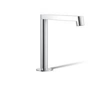 Bathroom Sink Spout, Components, Row Design, Widespread, Brass, Polished Chrome