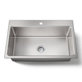 Kitchen Sink, Prologue, Single Bowl, Stainless Steel, 33 Inch